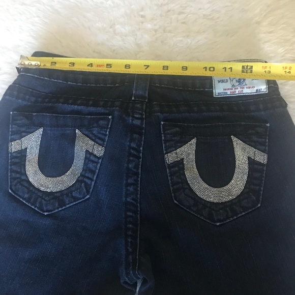 True Religion Boot Cut w/ Sequins Accents Jeans 26 - Picture 11 of 12